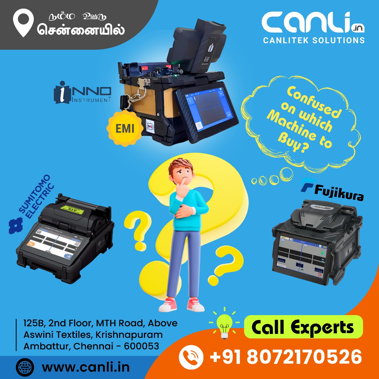 Finding the Perfect FTTH Splicing Machine: A Comprehensive Guide from Canlitek Solutions – Chennai!